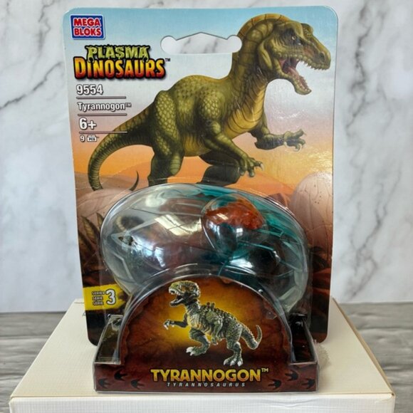NIP Mega Bloks Plasma Dinosuars #9554 Tyrannogon Tyrannosaurus 2006 - Picture 1 of 6